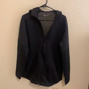 Black Large Under Armor Zip-Up Jacket